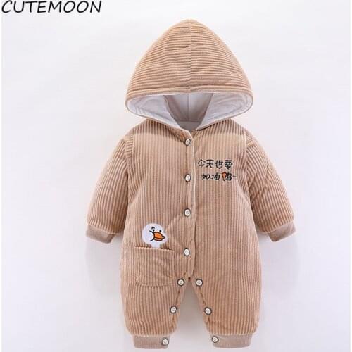Unisex Cotton Romper Newborn Baby Rompers Autum Winter Infant Onesies Warm Jumpsuit Baby Boys Overalls Toddler Girls Clothing
