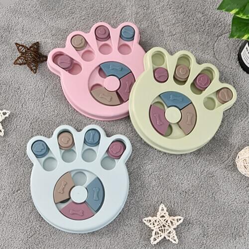 Dog Puzzle Toys Increase IQ Interactive Slow Food Bowl for Small Medium Dogs Puppy Feeding Dispensing Training Disc Board Toys