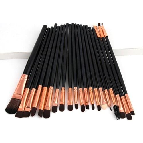 LANJINGLIN 5/12/20pcs Makeup Brushes Eye Shadow Eyeshadow Brush Foundation Eyebrow Make Up Brushes Set pincel maquiagem