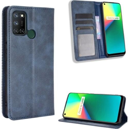 Suitable for OPPO realme 7i flip magnetic protective case Suitable for realme C17 mobile wallet protective case