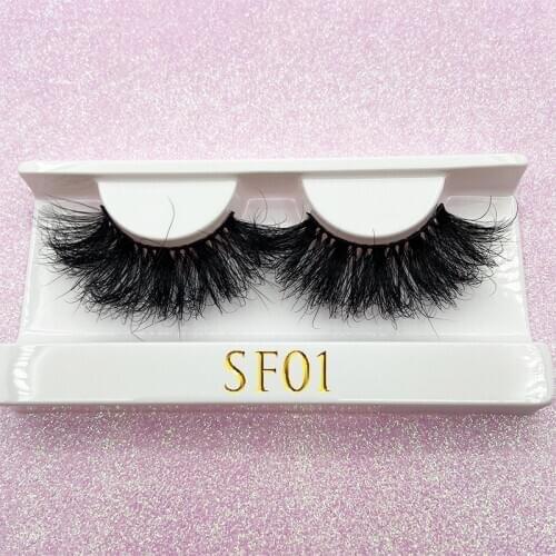 Mikiwi New 25mm Messy Lashes Big Dramatic Volume Eyelashes Strip Thick Soft False Eyelashes Extra Length Natural Mink Eyelashes