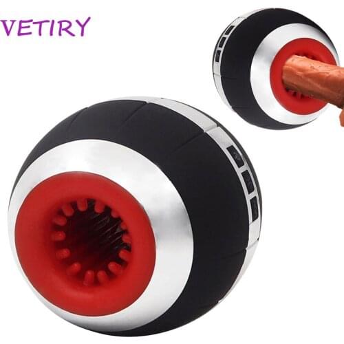 Male Masturbator Vibrator Automatic Blowjob Oral Stimulator Machine Penis Delay Trainer Heating Sucking Mouth Masturbation Cup
