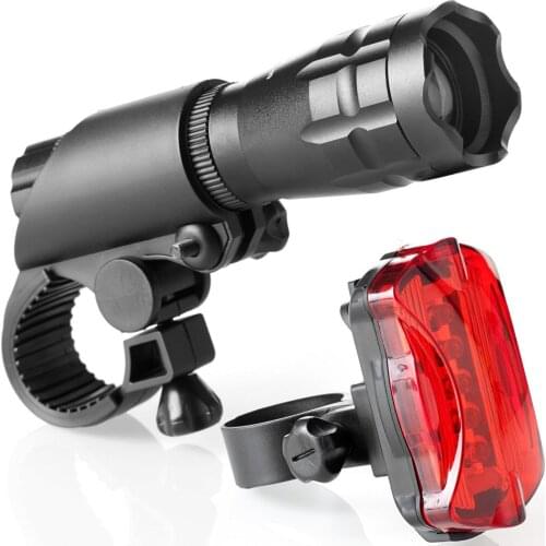 New Bicycle Headlights And Warning Taillights Super Bright LED Lights Headlight Tailligh Front And Rear Cycle Lighting 2020