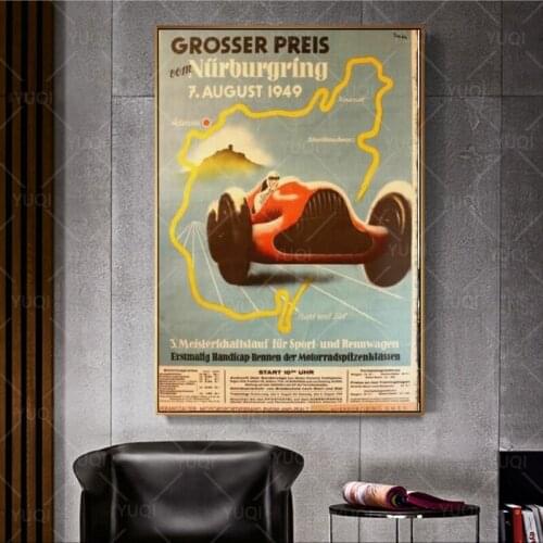 Nurburgring Advert Retro Vintage style Metal Sign Man Cave Garage racing