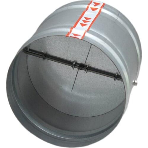 Check valve galvanized kitchen public flue range hood check valve 100mm 125mm 150mm 200 250mm