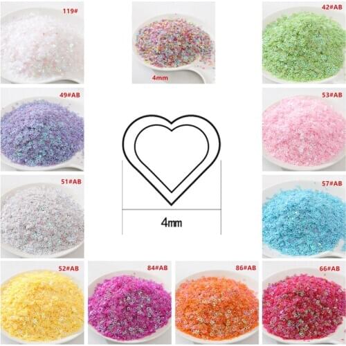 Hollow Peach Heart Shape Bulk Sequins Multicolor PVC Nail Art Accessories Wedding Dress Sewing Craft Clothes Decoration DIY
