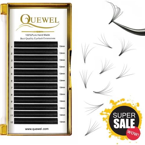Easy Fanning Eyelashes for Extensions Fan Easy Eyelash Bloom Flare Eye Lash Russian Eyelash Extensions Volume Cilia Silk Lash