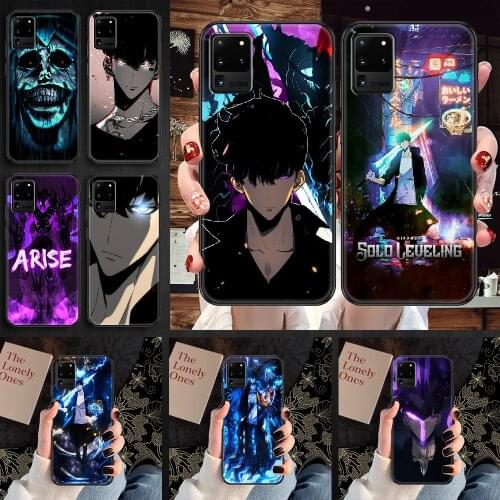 Solo Leveling Phone case For Samsung Galaxy Note 4 8 9 10 20 S8 S9 S10 S10E S20 Plus UITRA Ultra black soft waterproof trend
