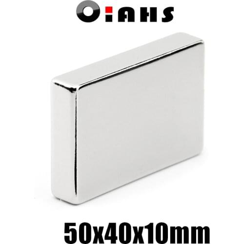 1pcs F50x40x10mm Super Powerful Strong Rare Earth Block NdFeB Magnet Neodymium N35 Magnets F50*40*10mm- Free Shipping