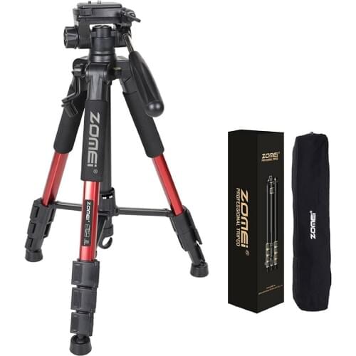 ZOMEI Q111 Professional Portable Travel Aluminum Camera Tripod & Pan Head for SLR DSLR Digital Camera Three Color