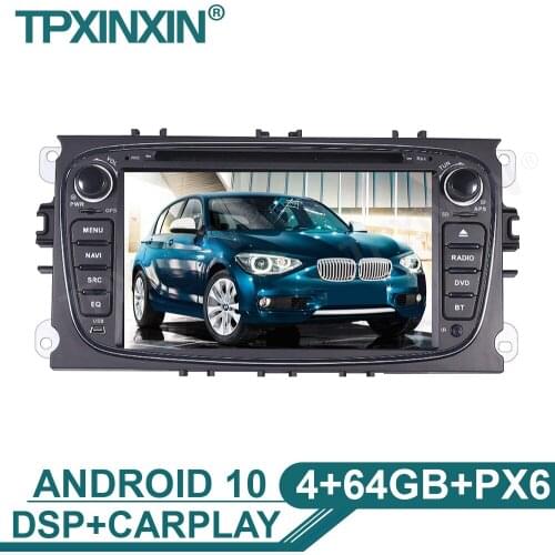 4+64G Car Radio Multimedia DVD Player For FORD Focus S-MAX Mondeo C-MAX Galaxy Car GPS Map Navigation Stereo Auto Radio