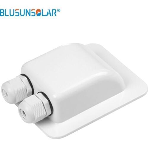 5 piece/lot Waterproof UV-resistant ABS solar double entry for cable wire 6mm to 12mm for RV roof Boat