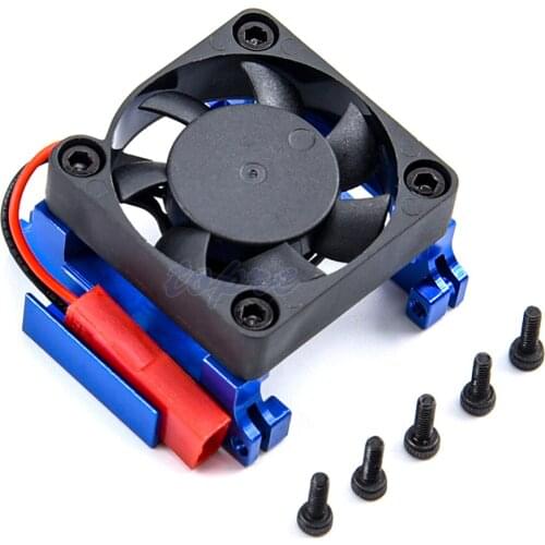 Aluminum Heat Sink Heatsink Mount w/ High Velocity Cooling Fan for Traxxas slash 4X4 2WD Velineon VXL-3 Electronic Speed Control