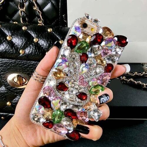 Luxury Fancy Rabbit diamond crystal stone phone case cover For Huawei P10 P20 Lite Plus 2017 Mate 9 10 20 lite Pro
