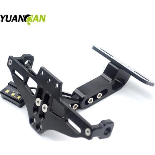 Motorcycle Adjustable Angle License Number Plate Frame Holder Bracket For yamaha MT -09 mt09 07 SJ6N XJ6 FZ6 SJ6S FZ6S FZ6 FAZER