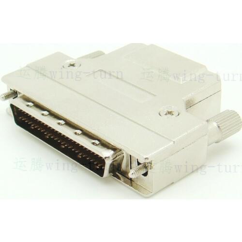 FMD50M-AS SCSI Connector Iron Shell Type HPDB50 Pin HPDB 50Pin Cored Wire Male Connector Cable Plug