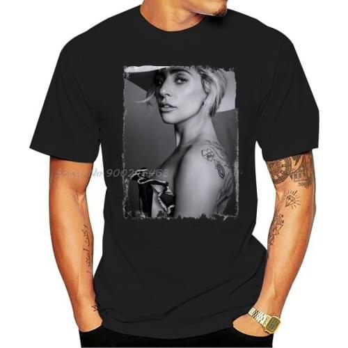 Lady Gaga Hommes T Shirt Summer Fashion Men Cotton Tees Tops Harajuku Streetwear
