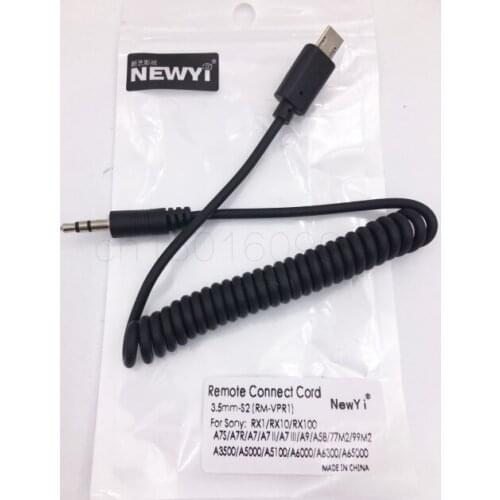 3.5mm-S2 Remote Control Shutter Connect Cable Cord for Sony A9 A7 A7R A7S A7SII A7RII A7M2 A7RIII A6500 A6300 A6000 A5100 TW-283