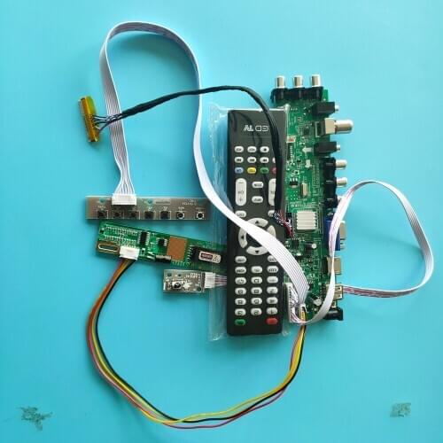 Kit For B154EW08 V0 HW2A/B154EW08 V0 HW3A remote DVB-T VGA CCFL TV USB 1 CCFL LCD 30pin 1280X800 board Panel Controller Digital