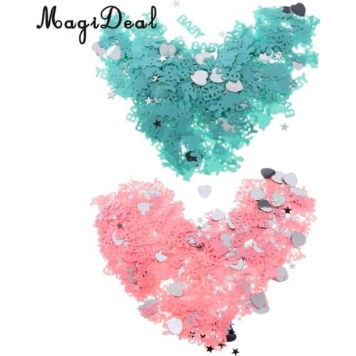 Novelty Baby shower Love Confetti Easter Party Rabbit Throwing Sprinkles DIY Craft Pink+Green