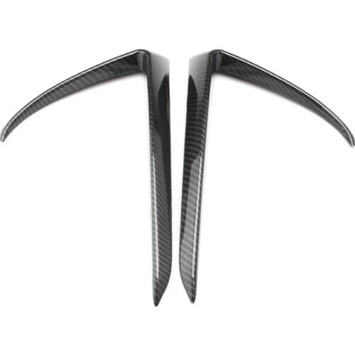 Front Fog Lamp Eyebrow Wind Knife decoration frame for Tesla Model 3 Protection cover strip modification