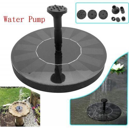 Submersible Floating Solar Powered Panel Water Fountain Garden Pump Pond Pool Marine Water Pump 7V 1.4W 180L/H