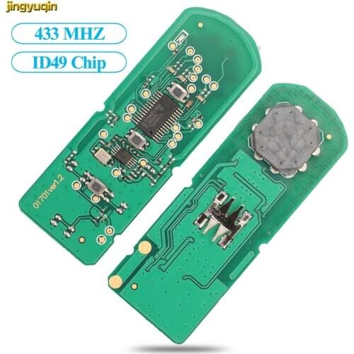 Jingyuqin Remote Smart Car Key Control Board 433mhz ID49 For MAZDA CX-3 CX-5 Axela Atenza Model SKE13E-01 SKE13E-02 3/4 BTNS