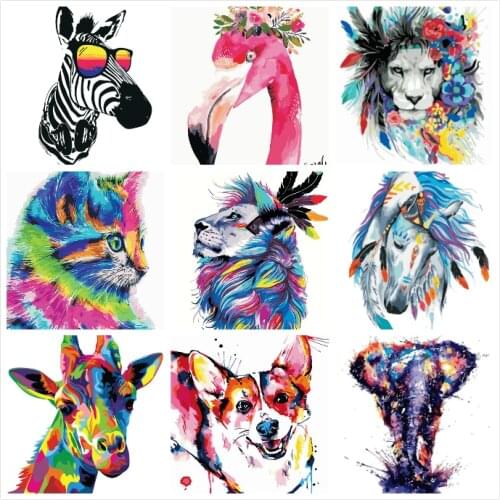 Animal Cat Painting By Numbers For Adults Kits Hand Painted Home Decor Drawing Canvas DIY Oil Coloring Paint Pictures By Numbers