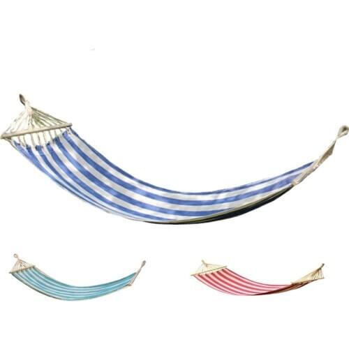 Extended color canvas hammock field camping outdoor recreational swing chair rocking bedroom furniture hanging tent