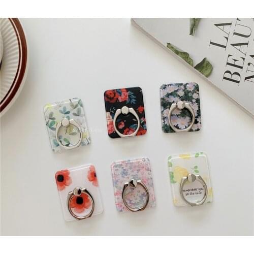 Glossy Popular Cartoon Expanding Phone Stand Grip Finger Rring Support Anti-Fall Foldable Mobile Phone Holder for iPhone se 2