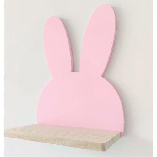 Nordic Wall Decoration Rack Childrens Bedroom Creative Wall Hanging Partition Wood Wall Shelf Room Decoration Storage Rack