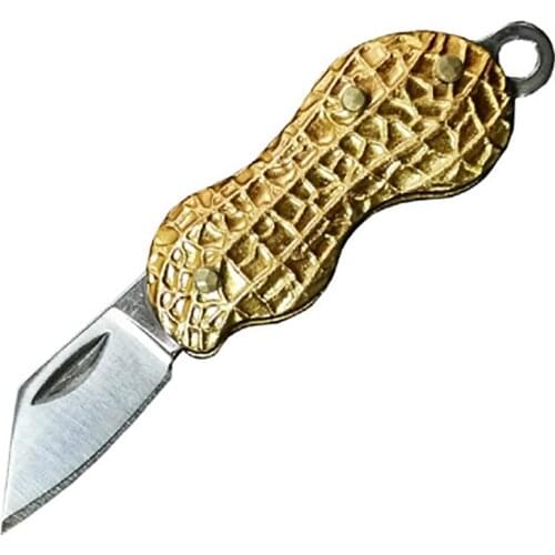 Creative plant Shape Folding Knife Outdoor Self-defense Survival Tools Stainless Steel Blade Aluminum Alloy Handle Mini Knives