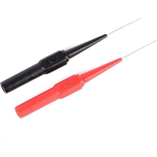 2Pcs Non-destructive Universal Digital Voltmeter Multimeter Test Lead Probe Wire Pen Insulation Piercing Needle Test Probes