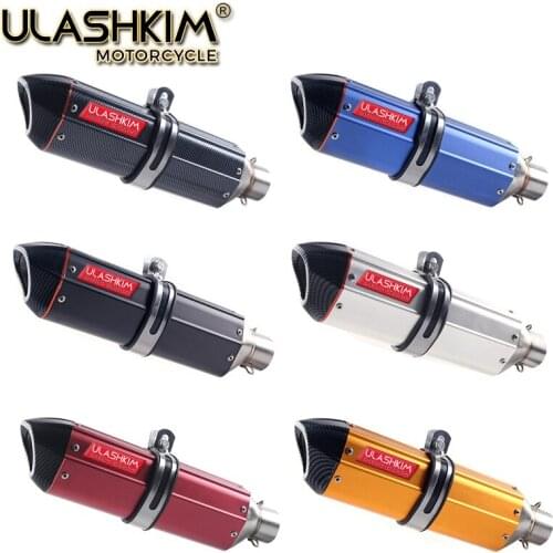 Universal Motorcycle Exhaust Modify Motocross Exhaust Muffler For FZ6 CBR250 CB600 MT07 ATV Dirt Pit Bike