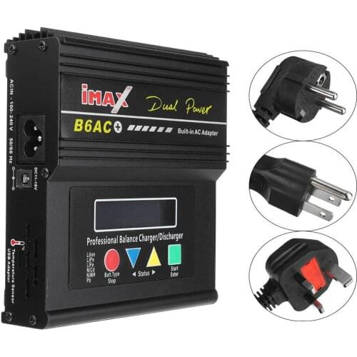 IMAX B6 AC 80W Battery Charger Lipo NiMh Li-ion Ni-Cd Digital RC Balance Charger Discharger + 15V 6A Power Adapter