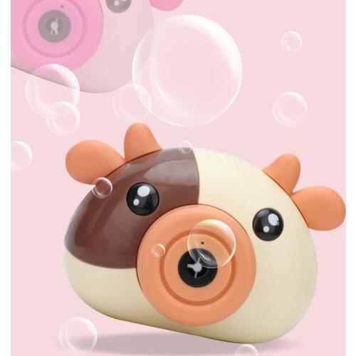 High quality Kids Toys Bubble Machine Baby Bath Toy Automatic Bubble Camera Children Bubbles Blower Electric Music Light Toys