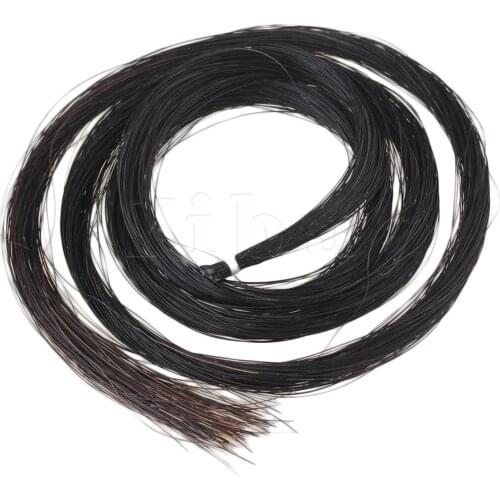 Yibuy Violin Tail Horse Hair Black Professional Violin Bows Replacement Parts 1 Hank