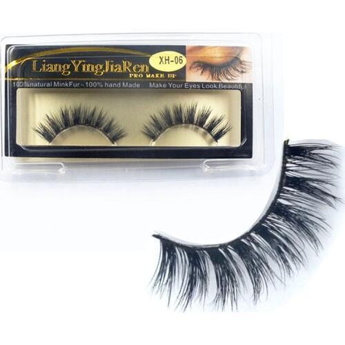 YOKPN Soft Comfortable Mink False Eyelashes Stage Performance Banquet Makeup Eye Lashes Cross Natural Tihck Mink Fake Eyelashes