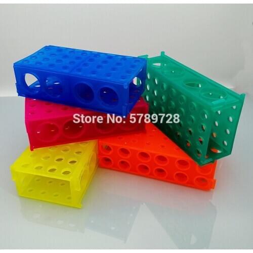 1pc Four-Sided Multi-Purpose Centrifugal Tube Racks,Plastic Multifunctional Shelf For Placing 0.5/1.5/10/15/50ml Centrifuge Tube