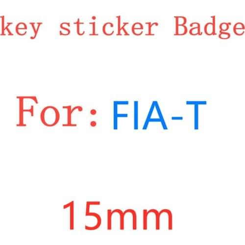 2pcs 20pcs 15mm Fia-T Car Remote Key Fob Emblem Badge Radio button Sticker Replacement car Styling accessories