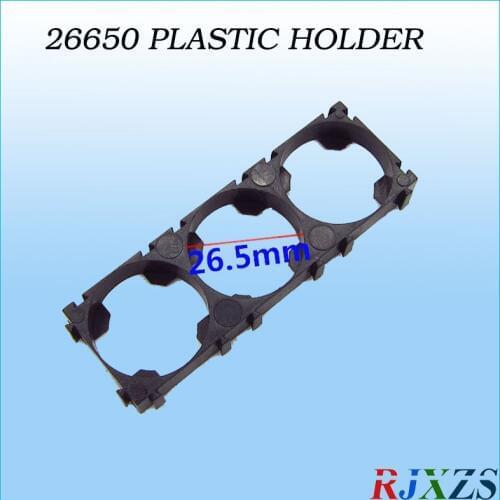 2PCS/alot 3S 26650 Battery Holder Bracket Cylindrical Battery Holder 26650 Holder Safety Anti Vibration Plastic Case Box