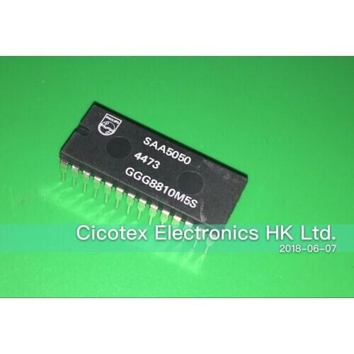 2pcs/lot SAA5050 DIP28 TELETEXT VIDEO PROCESSOR SAA-5050