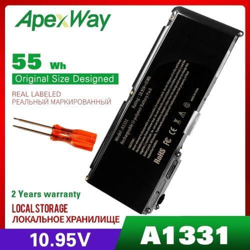 10.95V Laptop Battery For APPLE A1331 A1342 MC207 661-5391 020-6580-A 020-6582-A 020-6809-A 020-6810-A For MacBook 13"