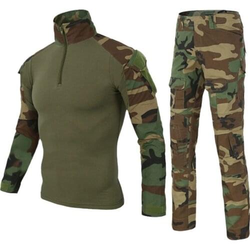Army Clothing Tactical military uniform Airsoftsport Frog Camouflage Suit US Army Multicam Woodland BDU Clothing Set