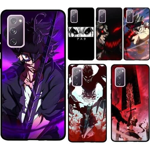 Black Clover Asta Anime Soft Case For Samsung Galaxy S21 Ultra S20 FE Note 20 Note 10 Plus S8 S9 S10 Phone Cover