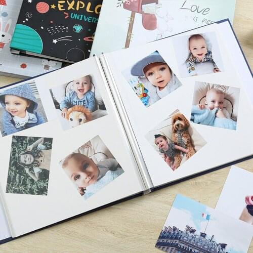 Deluxe 40 pages 12" photo album thick wooden+PVC film hand-made Memorial Book DIY for 1"-10" pictures