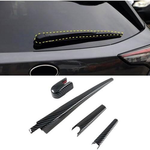 ABS Chrome Car Rear Window Tail Windscreen Wiper Cover Trim Decoration Strip Rear Wiper Clean Frame for Subaru Outback 2021 2022