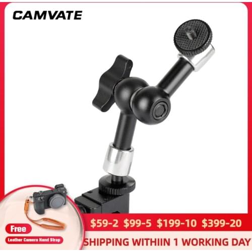 CAMVATE 7" Articulating Magic Arm 1/4" Ball Head With NATO Clamp For DSLR Camera Accessories C2042