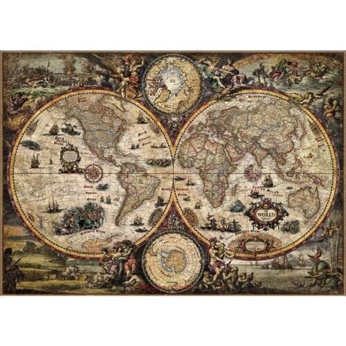 Heye Vintage World - Counted Cross Stitch Kits - DIY Handmade Needlework for Embroidery 14 ct Aida Cross Stitch Sets Color