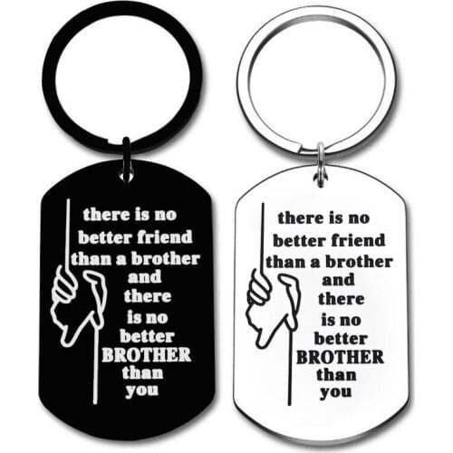 There Is No Better Friend Than Stainless Steel Key Chain Good Friend Gifts Jewelry Accessories Keychains